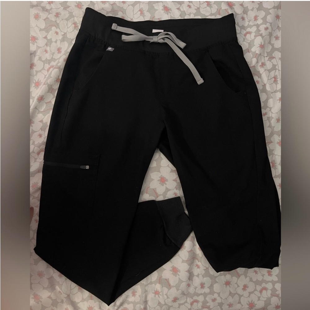 Black Jogger Figs Scrubs PXS